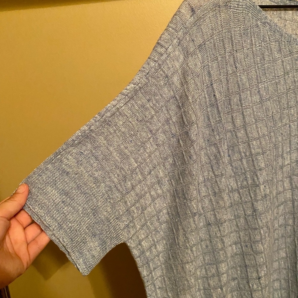 Eileen Fisher Blue Bateau Top L/XL New NWT - Picture 3 of 5
